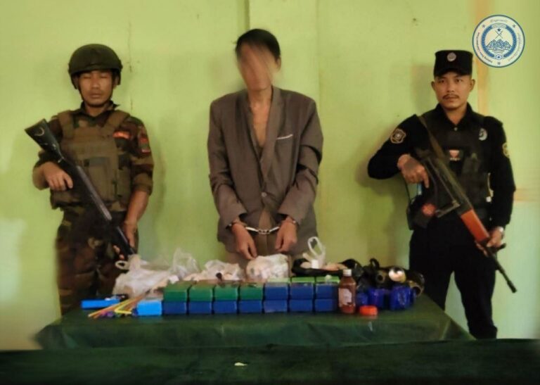 တစ်လအတွင်း မူးယစ်ဆေးဝါးမှုနှင့် ပတ်သက်သူ ၁၁ ဦးကို TNLA ဖမ်းဆီး