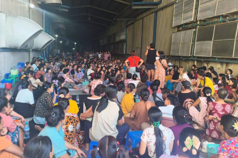 Sunrise အထည်ချုပ်စက်ရုံ ရုတ်တရက် ပိတ်သိမ်းမည်ဖြစ်၍ လုပ်သား ၁,၀၀၀ ကျော် ထမင်းအိုး ကွဲမည့် အန္တရာယ်နှင့် ရင်ဆိုင်နေရ